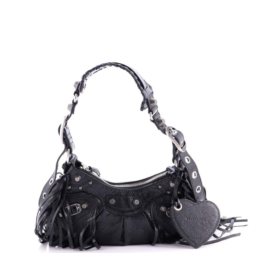 Balenciaga Le Cagole Giant Studs Fringe #242311B17B - Picture 3 of 9
